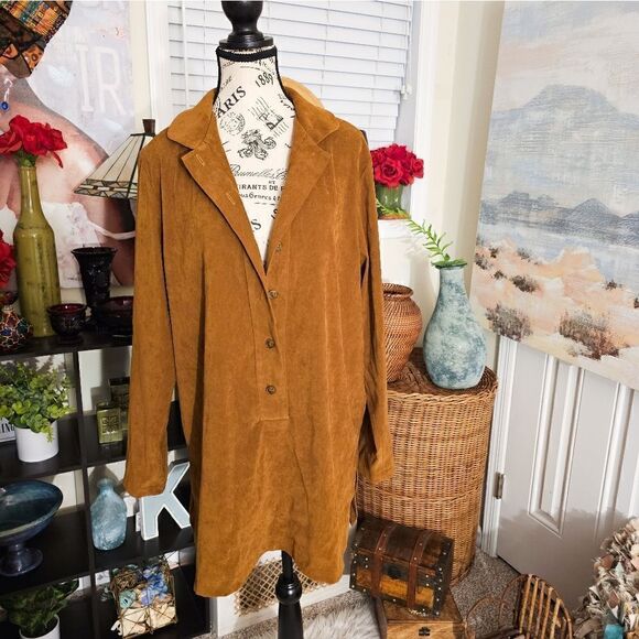 Vtg Harve Bernard Velour Feel Causual Button Front Shirt. - Picture 2 of 14